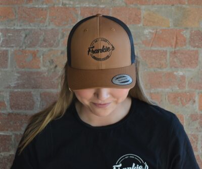 Trucker Cap: Caramel/Black - Image 3