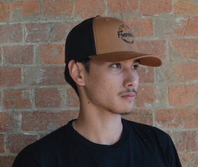 Trucker Cap: Caramel/Black - Image 4