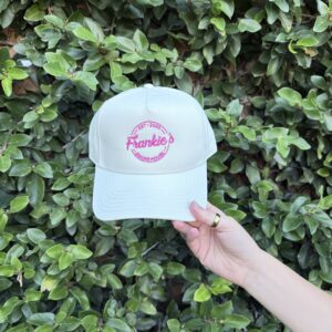 Cap: Ecru (Pink Logo)