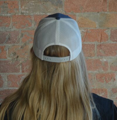 Trucker Cap: Navy/Silver - Image 3