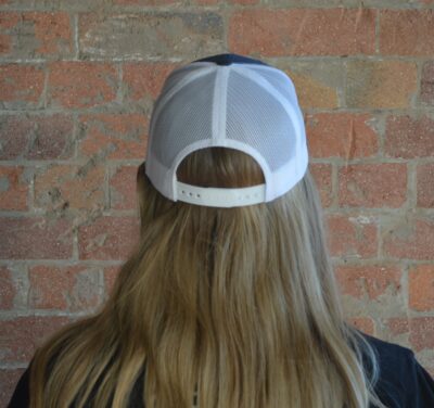 Trucker Cap: Navy/White - Image 4