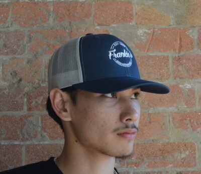 Trucker Cap: Navy/Silver - Image 4